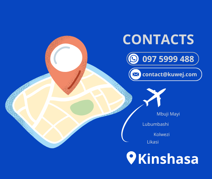 Adresse kuwej à kinshasa