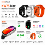Smart Watch Série 10 avec 3 Bracelets KW75 Max