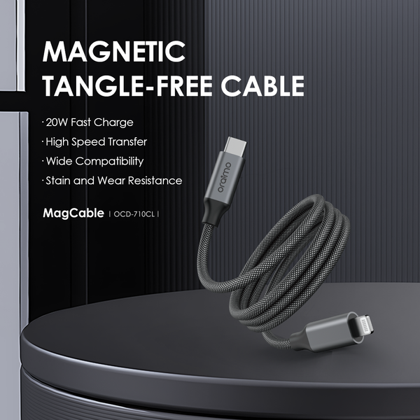 Oraimo MagCable 1M 20W Type-C to Lightning Data Cable Oraimo MagCable 1M 20W Type-C to Lightning Data Cable
