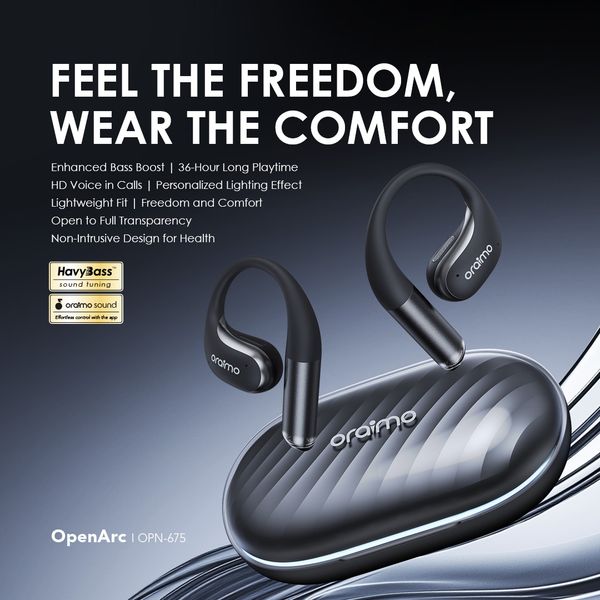 Oraimo OpenArc Open-Ear Wireless Earphones Oraimo OpenArc Open-Ear Wireless Earphones