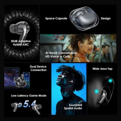 Oraimo SpaceBuds Pro SpaceBuds Pro 50dB ANC Earbuds
