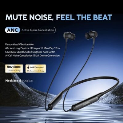 Oraimo Necklace 5 Necklace 5 ANC Neckband Earphones
