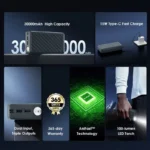 Oraimo PowerBox 300 Lite 30000mAh Power Bank - Vue détaillée 2