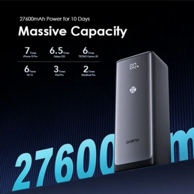 Oraimo PowerJet 130 27600mAh Power Bank - Vue détaillée 1